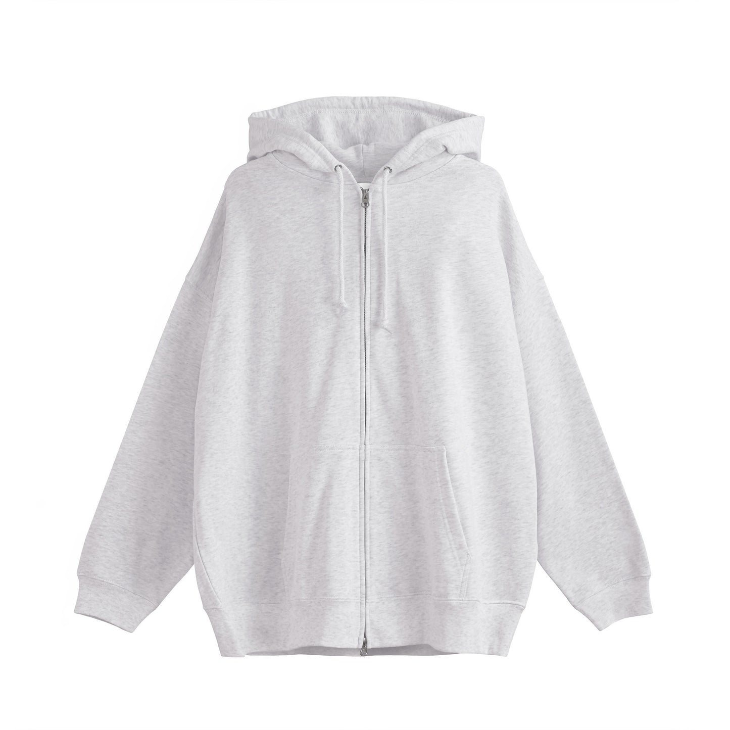 ビッグシルエット裏パイルジップパーカー