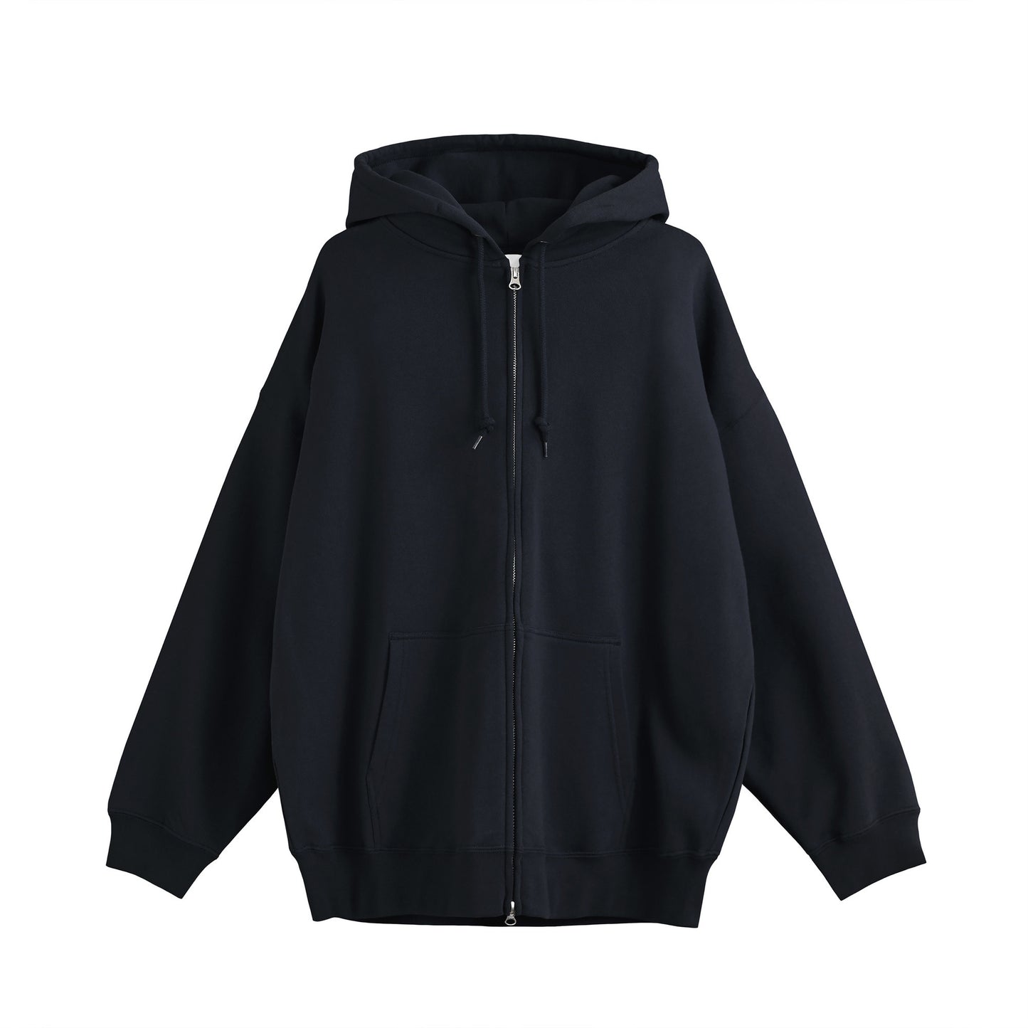 ビッグシルエット裏パイルジップパーカー