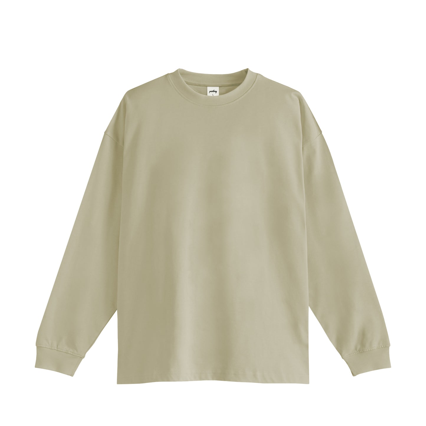 オーバーサイズ コットンロングスリーブTシャツ