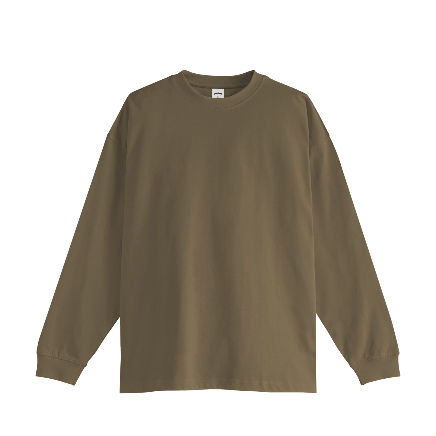 オーバーサイズ コットンロングスリーブTシャツ