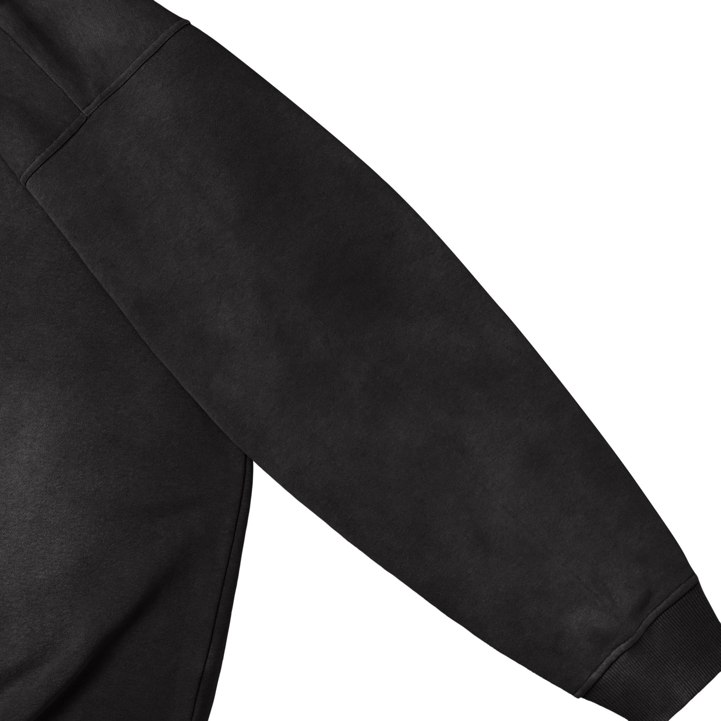 ウォッシュ加工クルーネックスウェット