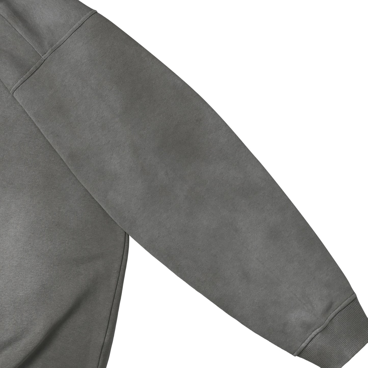 ウォッシュ加工クルーネックスウェット