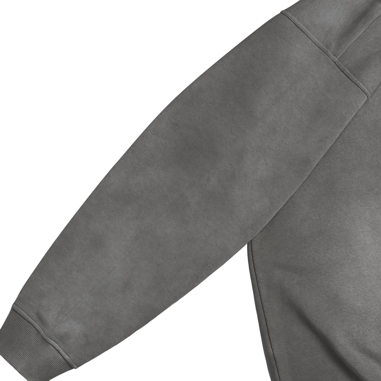 ウォッシュ加工クルーネックスウェット