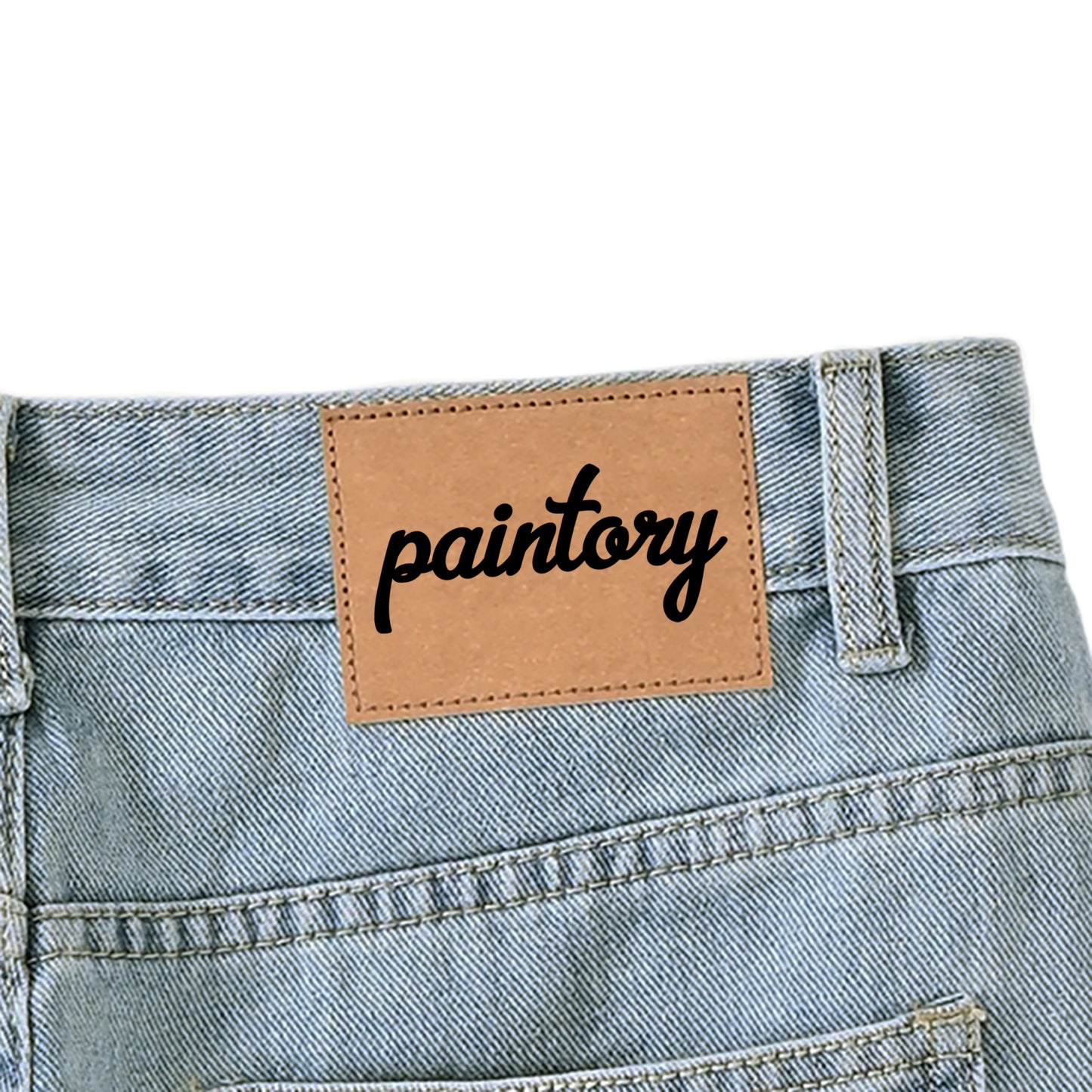 ハイウエスト ストレートデニム