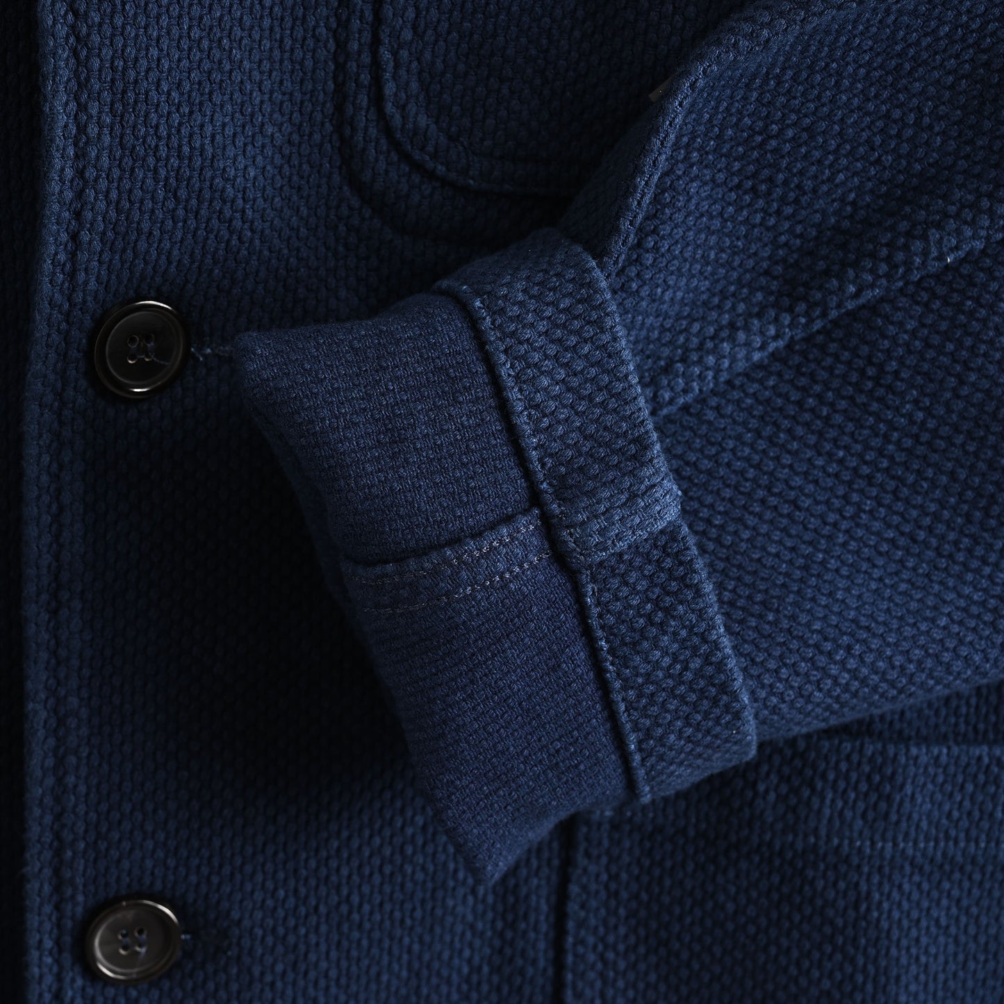 藍染 刺し子ワークジャケット