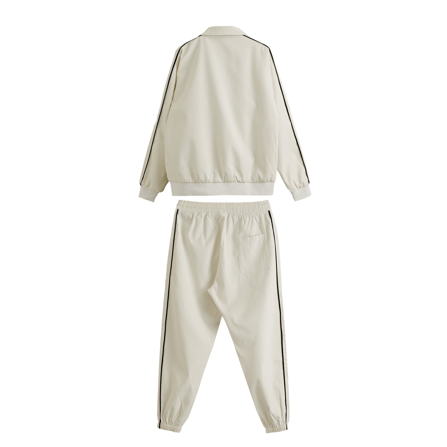 ワッフル調トラックジャージセットアップ