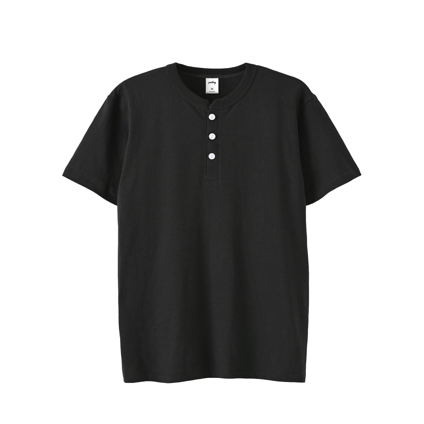 オープンエンド ヘンリーネック Tシャツ