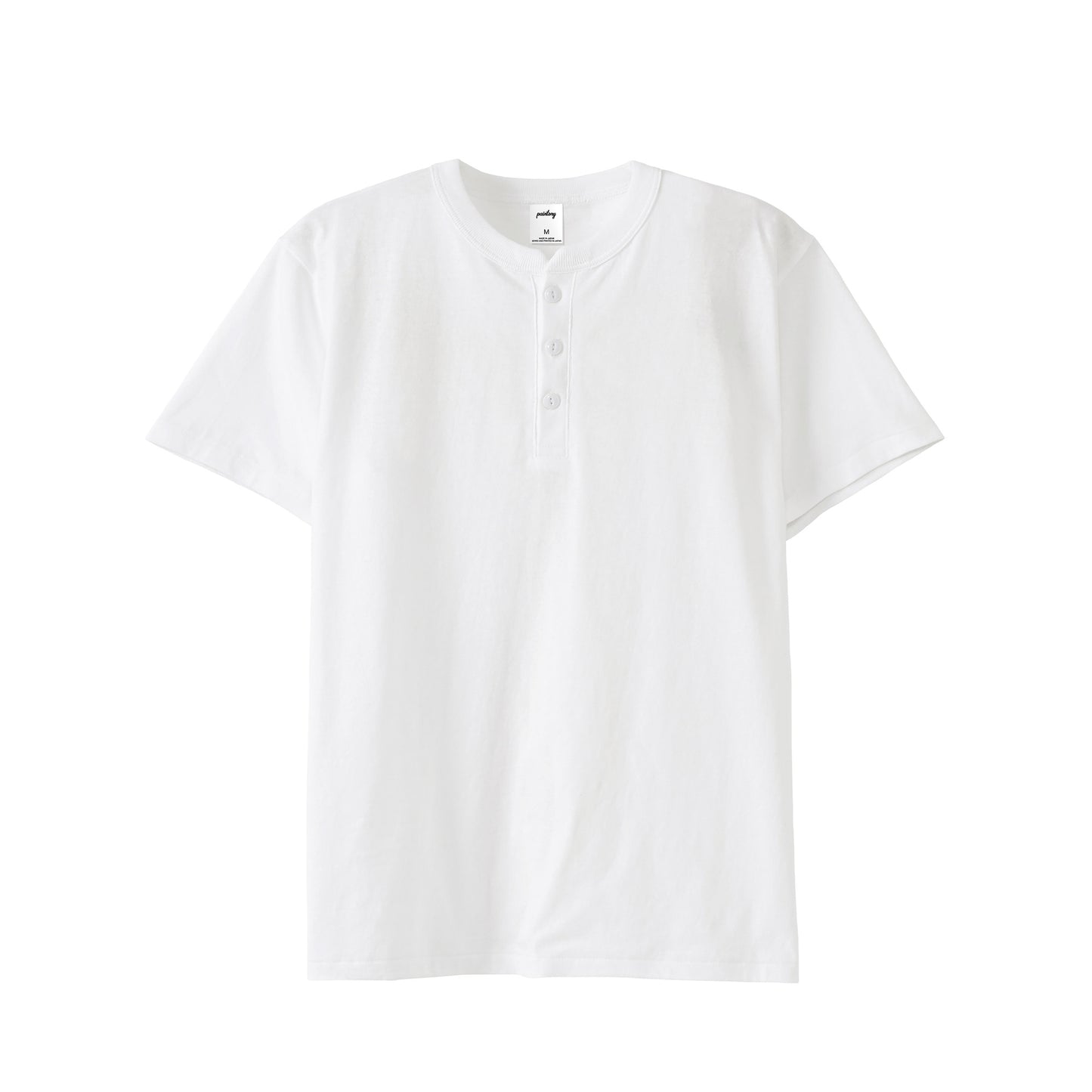 オープンエンド ヘンリーネック Tシャツ